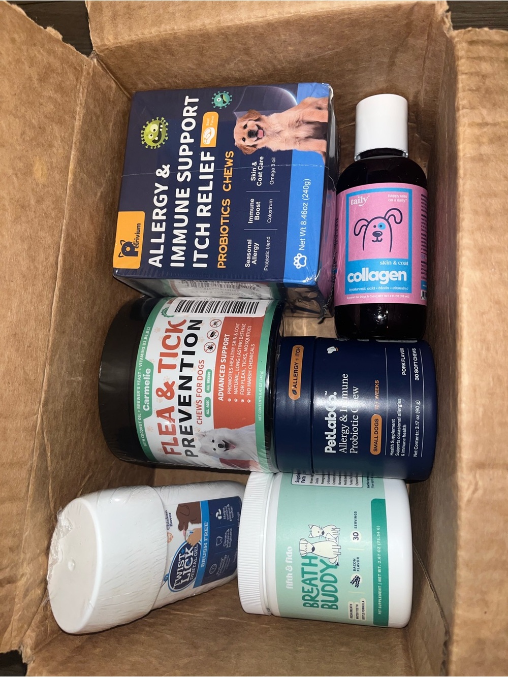 Tail Collagen Skin & Coat Liquid for Dogs — Pink